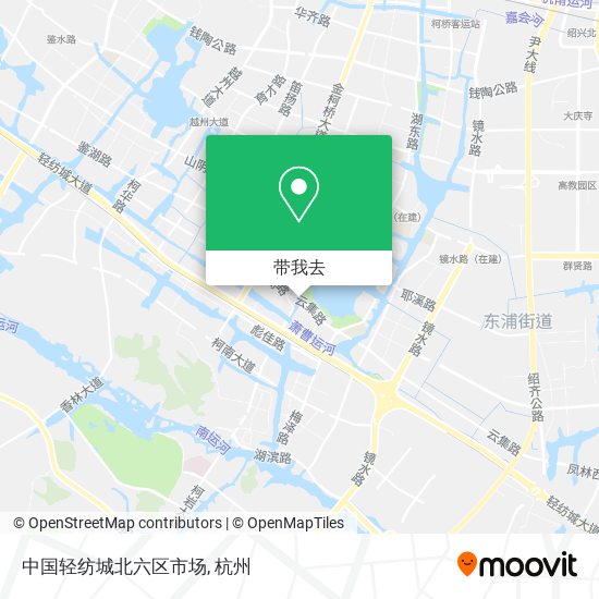 中国轻纺城北六区市场地图