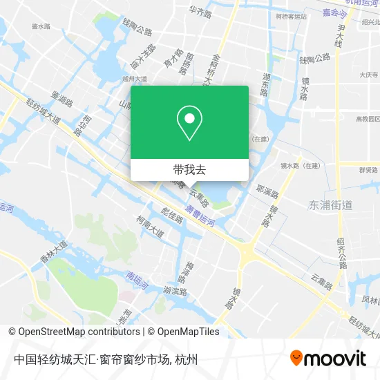 中国轻纺城天汇·窗帘窗纱市场地图