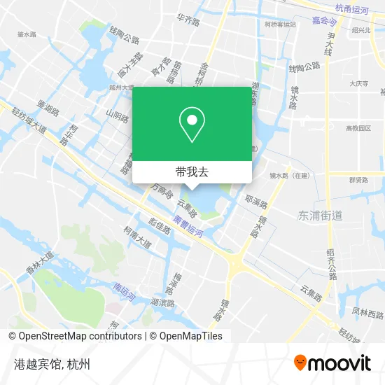 港越宾馆地图