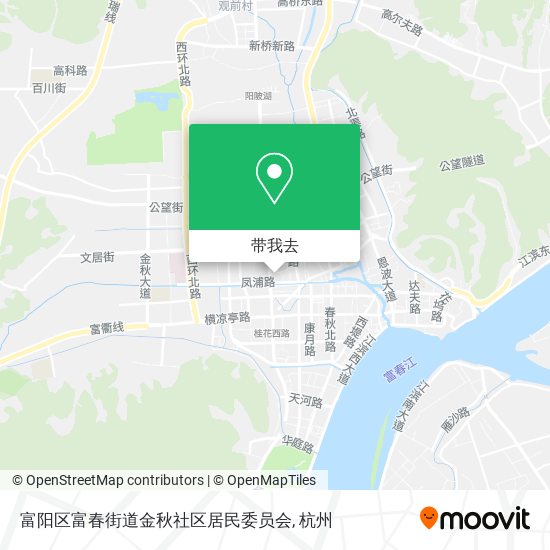 富阳区富春街道金秋社区居民委员会地图