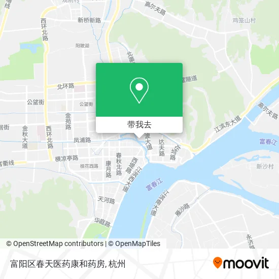 富阳区春天医药康和药房地图