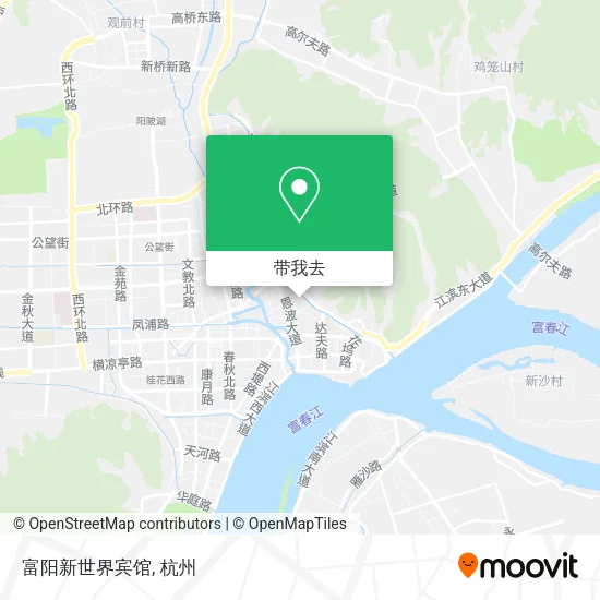 富阳新世界宾馆地图