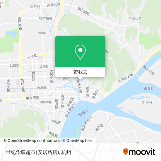 世纪华联超市(安居路店)地图