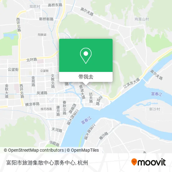 富阳市旅游集散中心票务中心地图