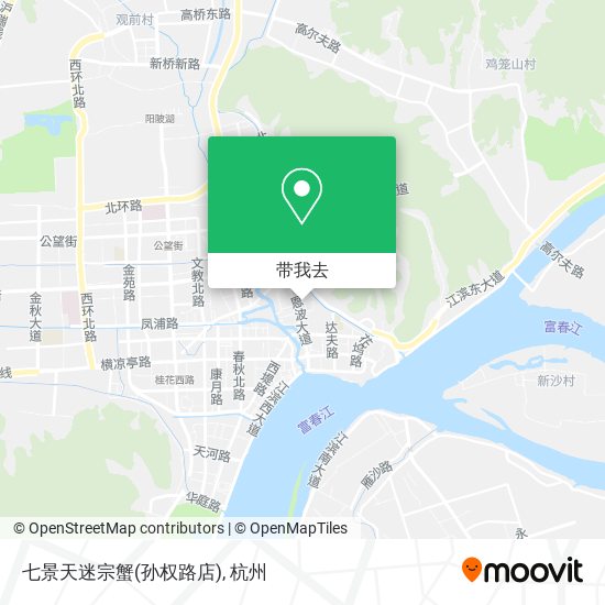 七景天迷宗蟹(孙权路店)地图