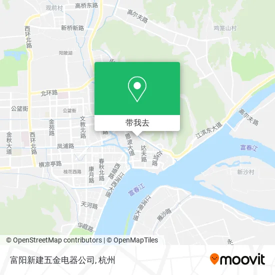 富阳新建五金电器公司地图