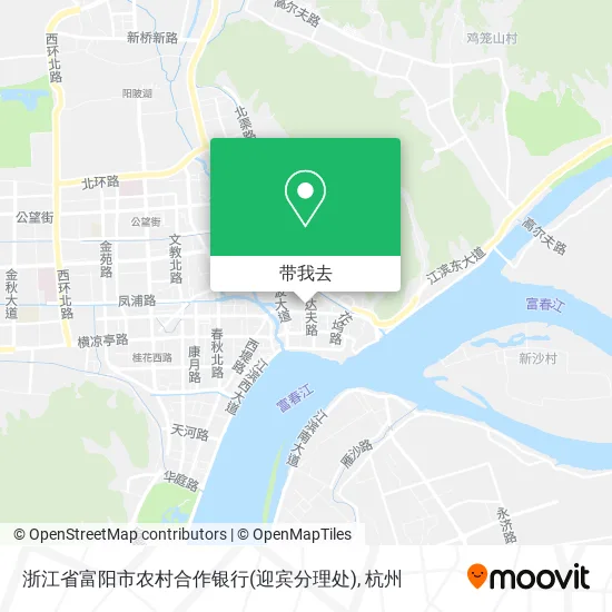 浙江省富阳市农村合作银行(迎宾分理处)地图