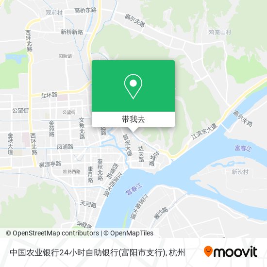 中国农业银行24小时自助银行(富阳市支行)地图