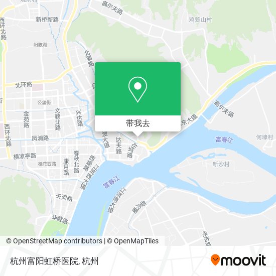 杭州富阳虹桥医院地图