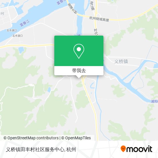 义桥镇田丰村社区服务中心地图