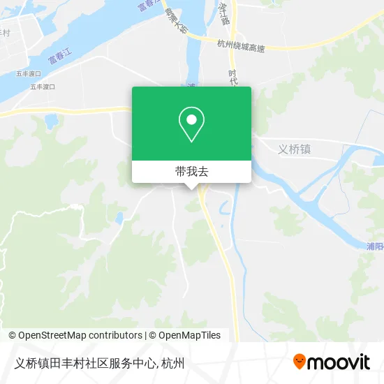 义桥镇田丰村社区服务中心地图