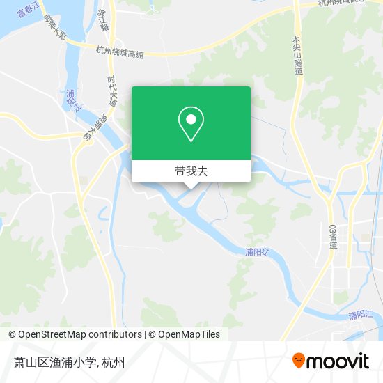 萧山区渔浦小学地图