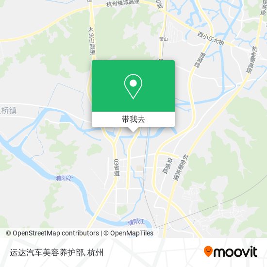 运达汽车美容养护部地图