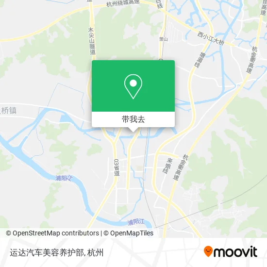 运达汽车美容养护部地图