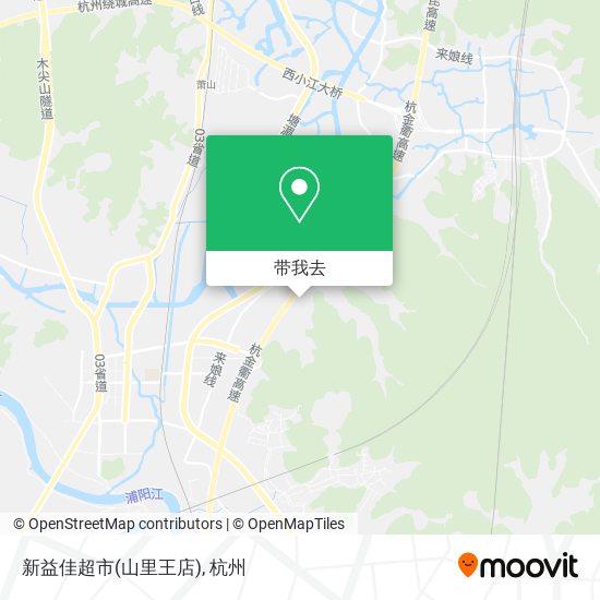 新益佳超市(山里王店)地图