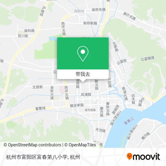 杭州市富阳区富春第八小学地图