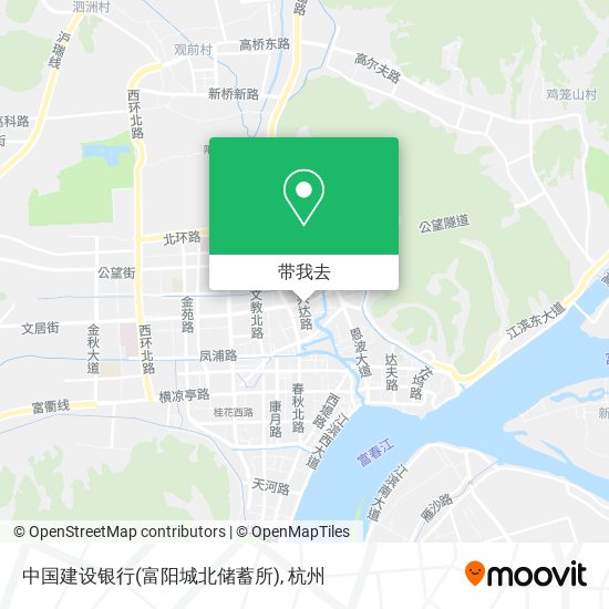 中国建设银行(富阳城北储蓄所)地图