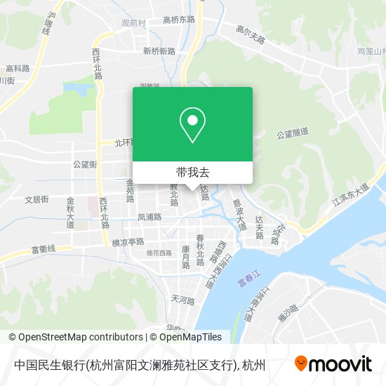 中国民生银行(杭州富阳文澜雅苑社区支行)地图