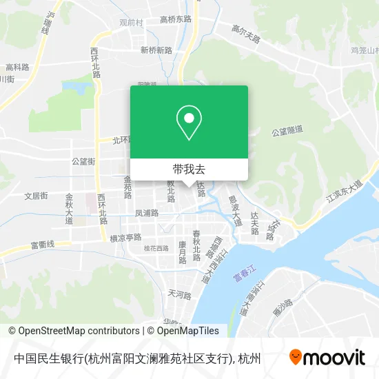 中国民生银行(杭州富阳文澜雅苑社区支行)地图