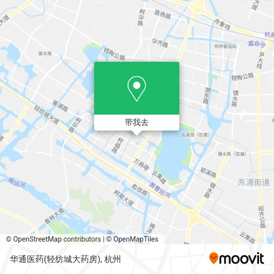 华通医药(轻纺城大药房)地图