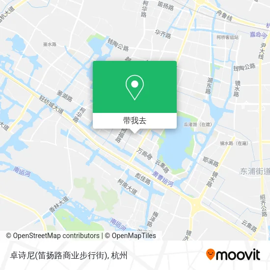 卓诗尼(笛扬路商业步行街)地图