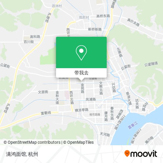 满鸿面馆地图