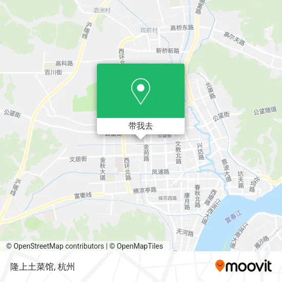 隆上土菜馆地图