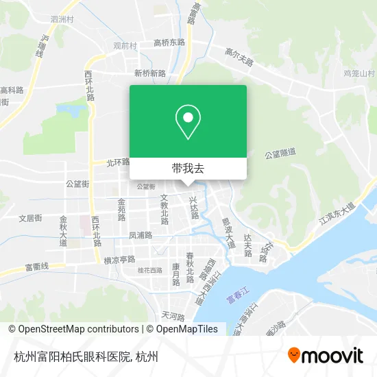 杭州富阳柏氏眼科医院地图