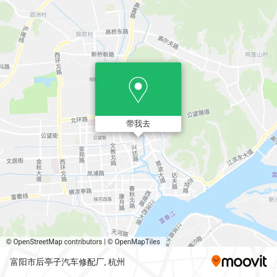 富阳市后亭子汽车修配厂地图