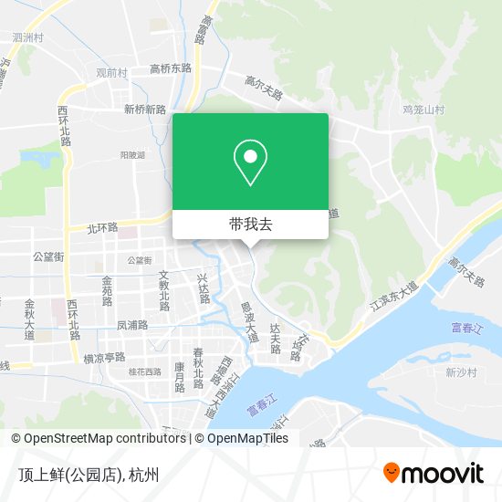顶上鲜(公园店)地图