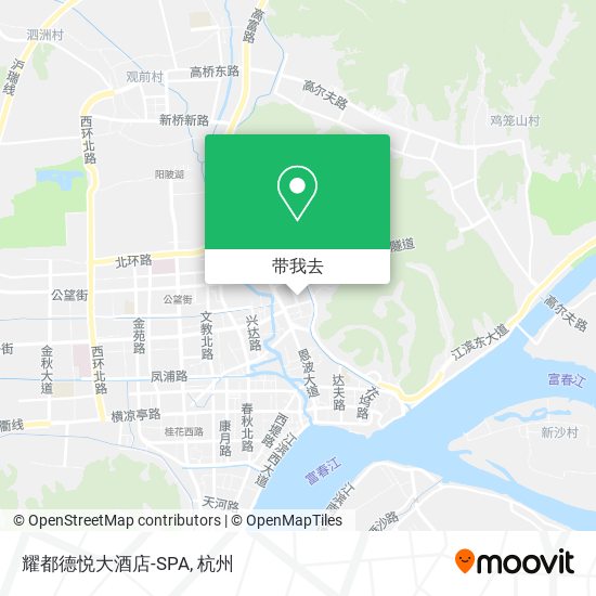 耀都德悦大酒店-SPA地图