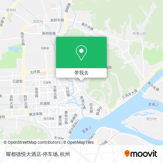耀都德悦大酒店-停车场地图