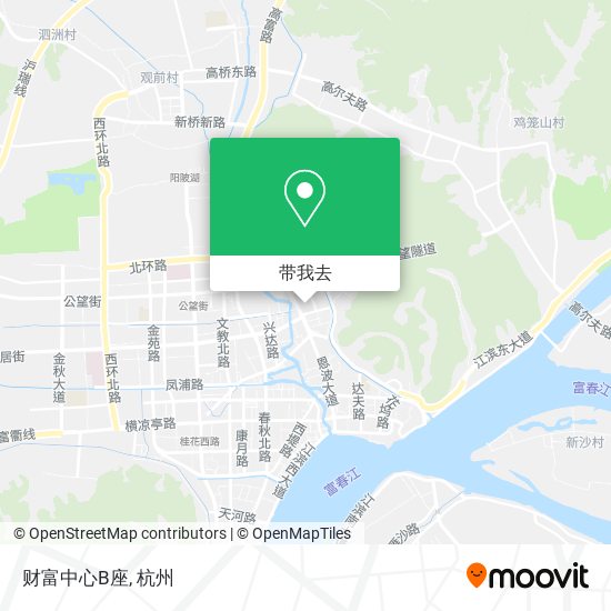 财富中心B座地图