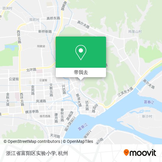 浙江省富阳区实验小学地图