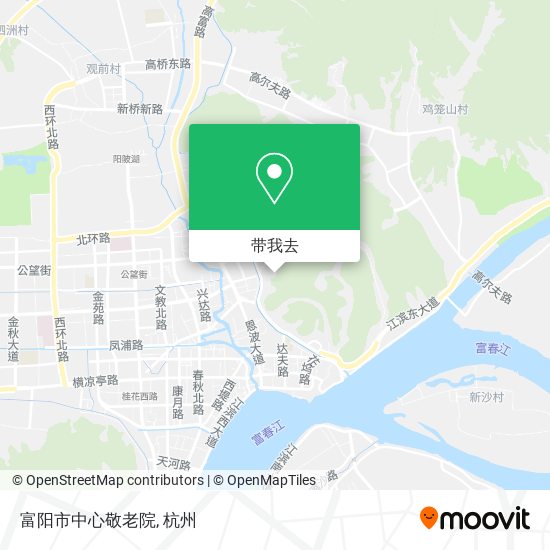 富阳市中心敬老院地图