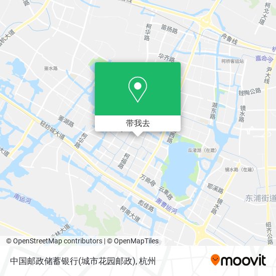 中国邮政储蓄银行(城市花园邮政)地图