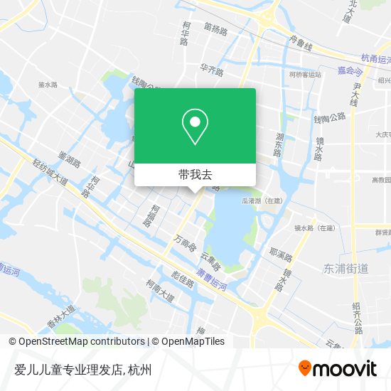 爱儿儿童专业理发店地图