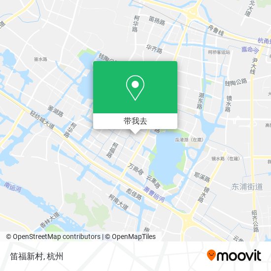 笛福新村地图