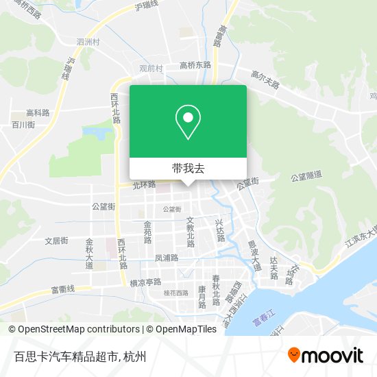 百思卡汽车精品超市地图