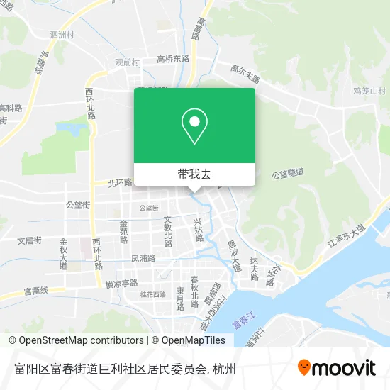 富阳区富春街道巨利社区居民委员会地图
