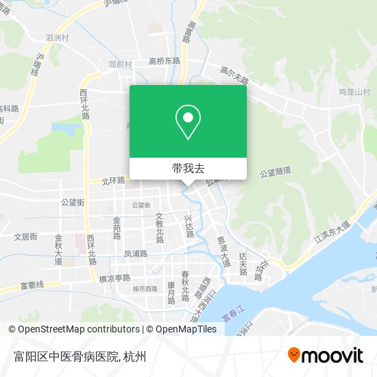 富阳区中医骨病医院地图
