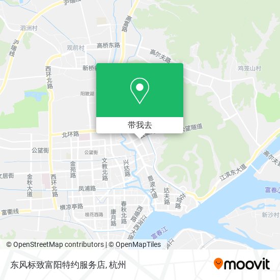 东风标致富阳特约服务店地图