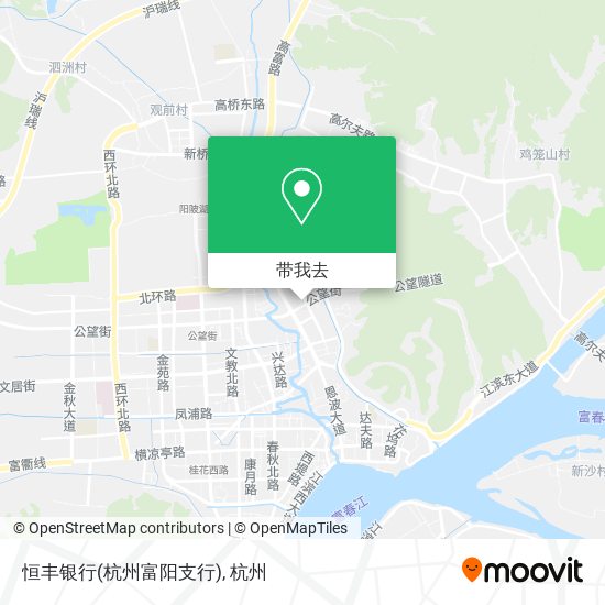 恒丰银行(杭州富阳支行)地图