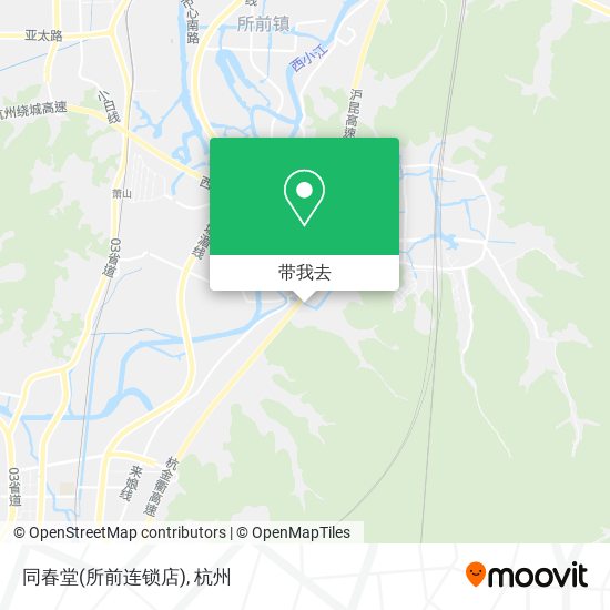 同春堂(所前连锁店)地图