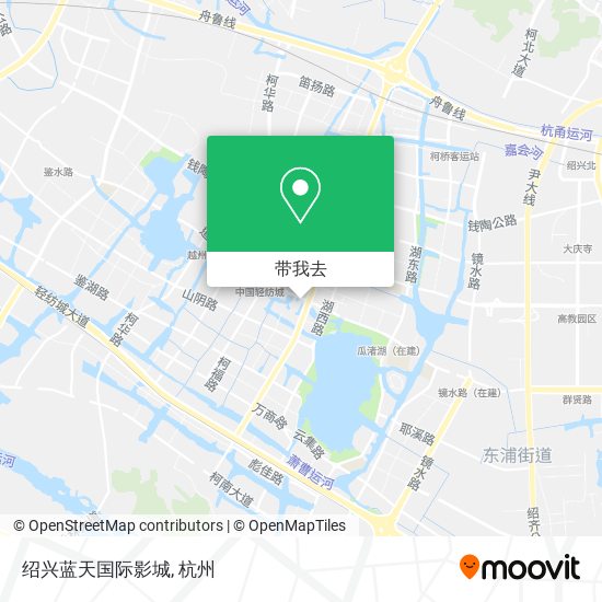 绍兴蓝天国际影城地图