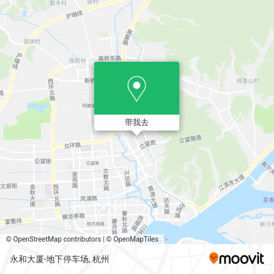 永和大厦-地下停车场地图