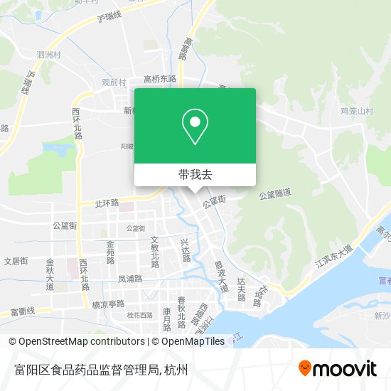 富阳区食品药品监督管理局地图