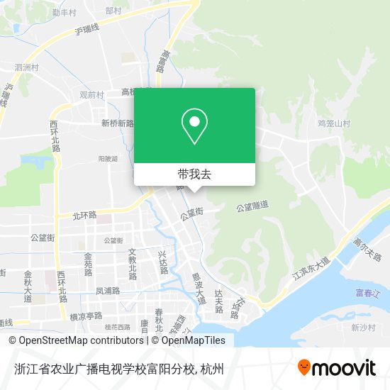 浙江省农业广播电视学校富阳分校地图
