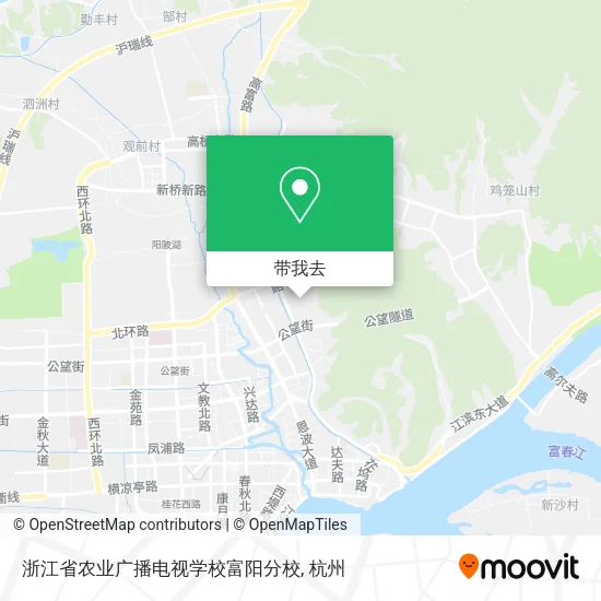 浙江省农业广播电视学校富阳分校地图