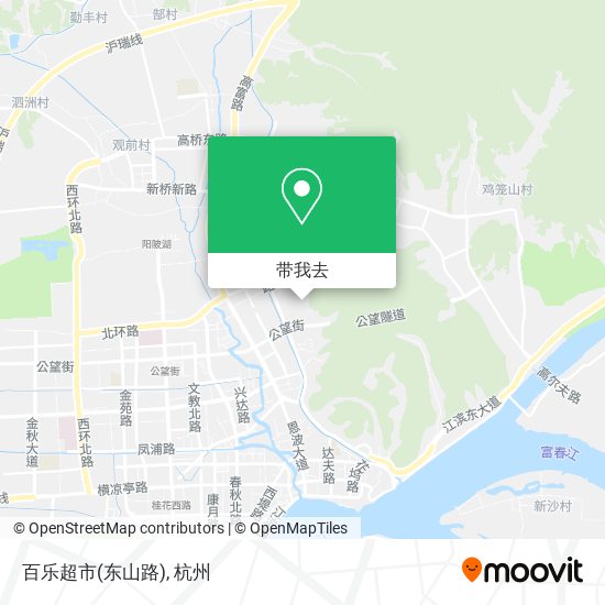 百乐超市(东山路)地图